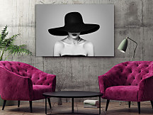 Obraz Dáma v čiernom klobúku 1494